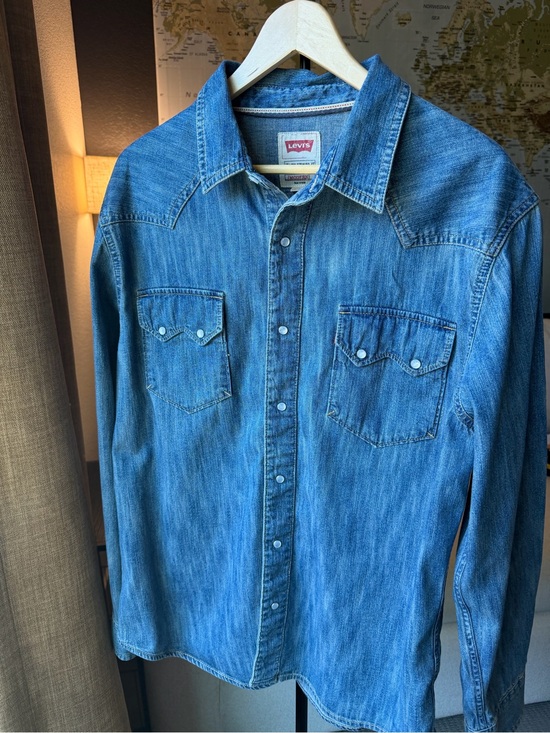 Levi's Other - Men’s Levi's Blue Denim Western Snap Shirt NWOT